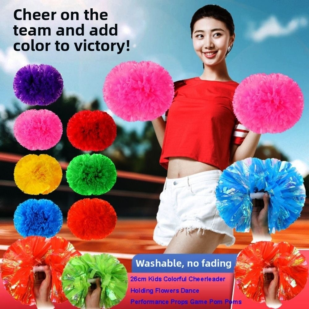 26cm Kids Game Pom Poms Multic - đánh giá và giá Cheerleading Pom Pom