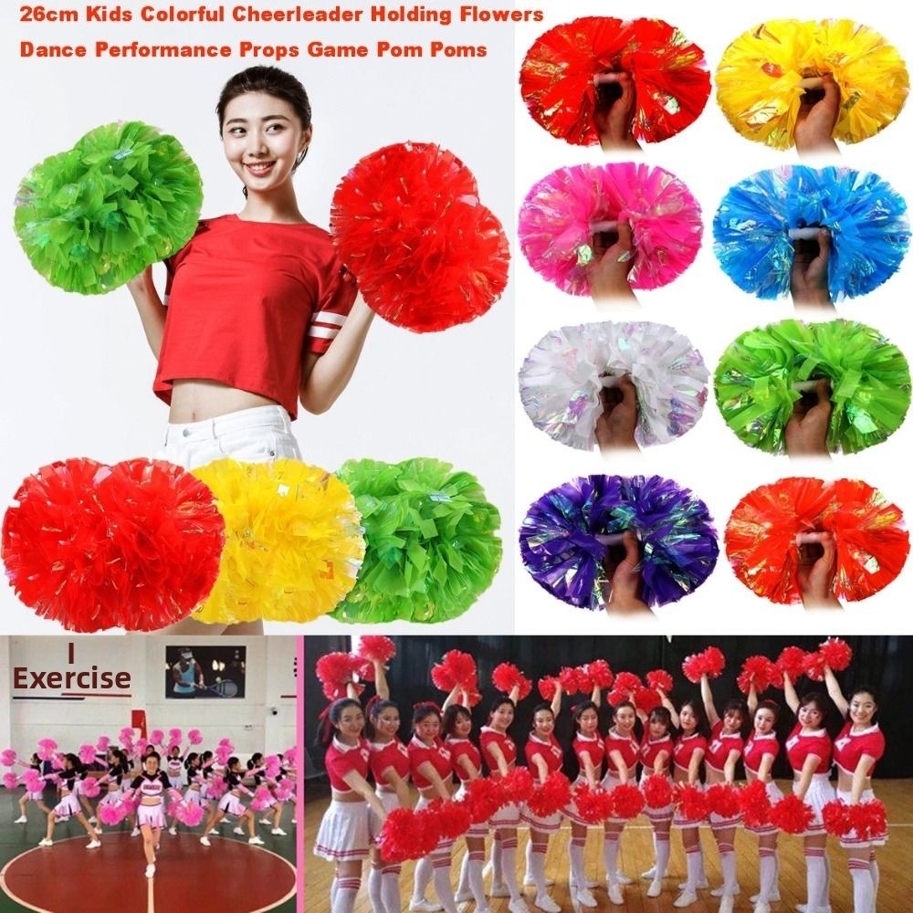 26cm Kids Game Pom Poms Multic - đánh giá và giá Cheerleading Pom Pom