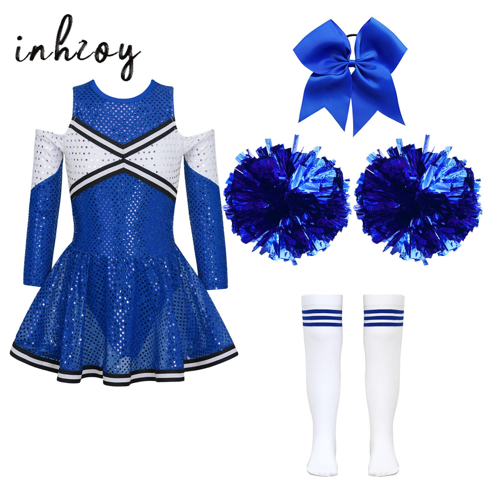 Kids Girls Cheerleader Costume - đánh giá và giá Cheerleading Pom Pom