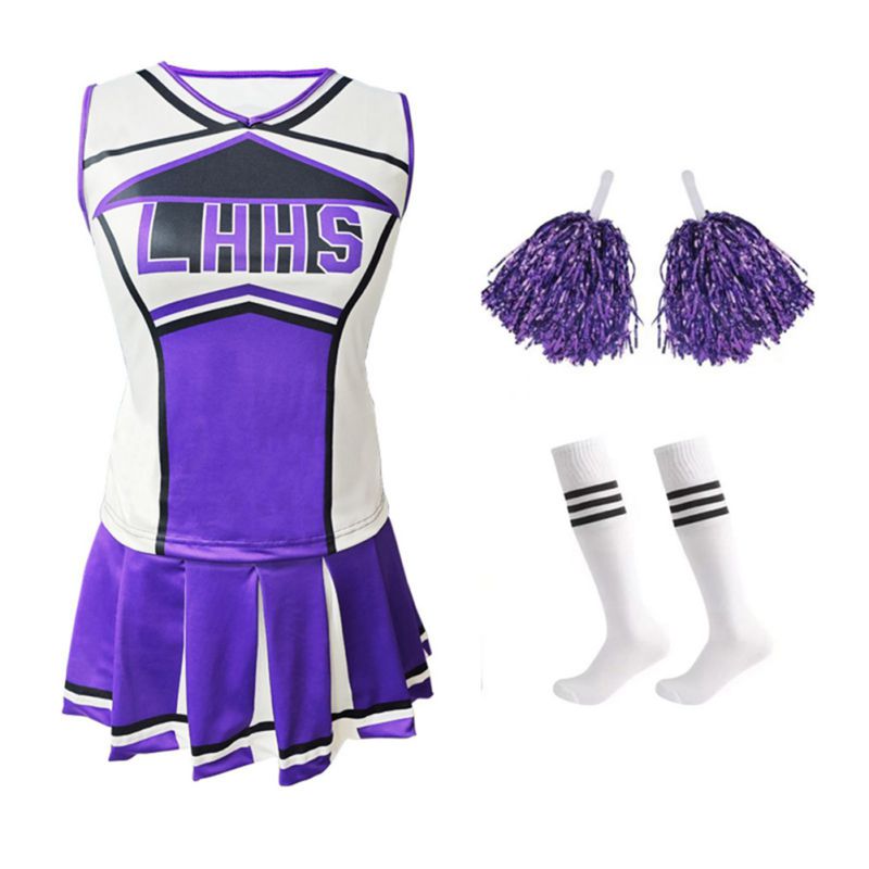 Women's Cheerleader Costume Un - đánh giá và giá Cheerleading Pom Pom